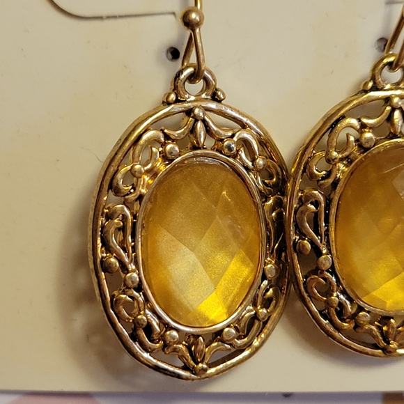 Gold filigree earrings - Picture 2 of 5